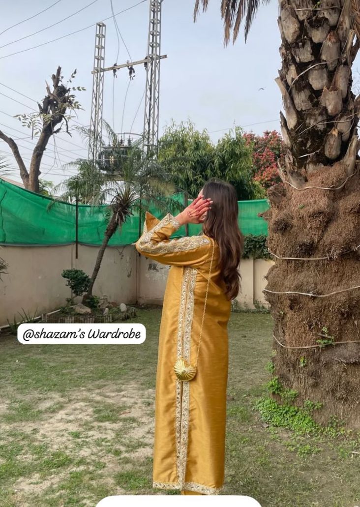 3pc Stitched |Gold wdora | Silk