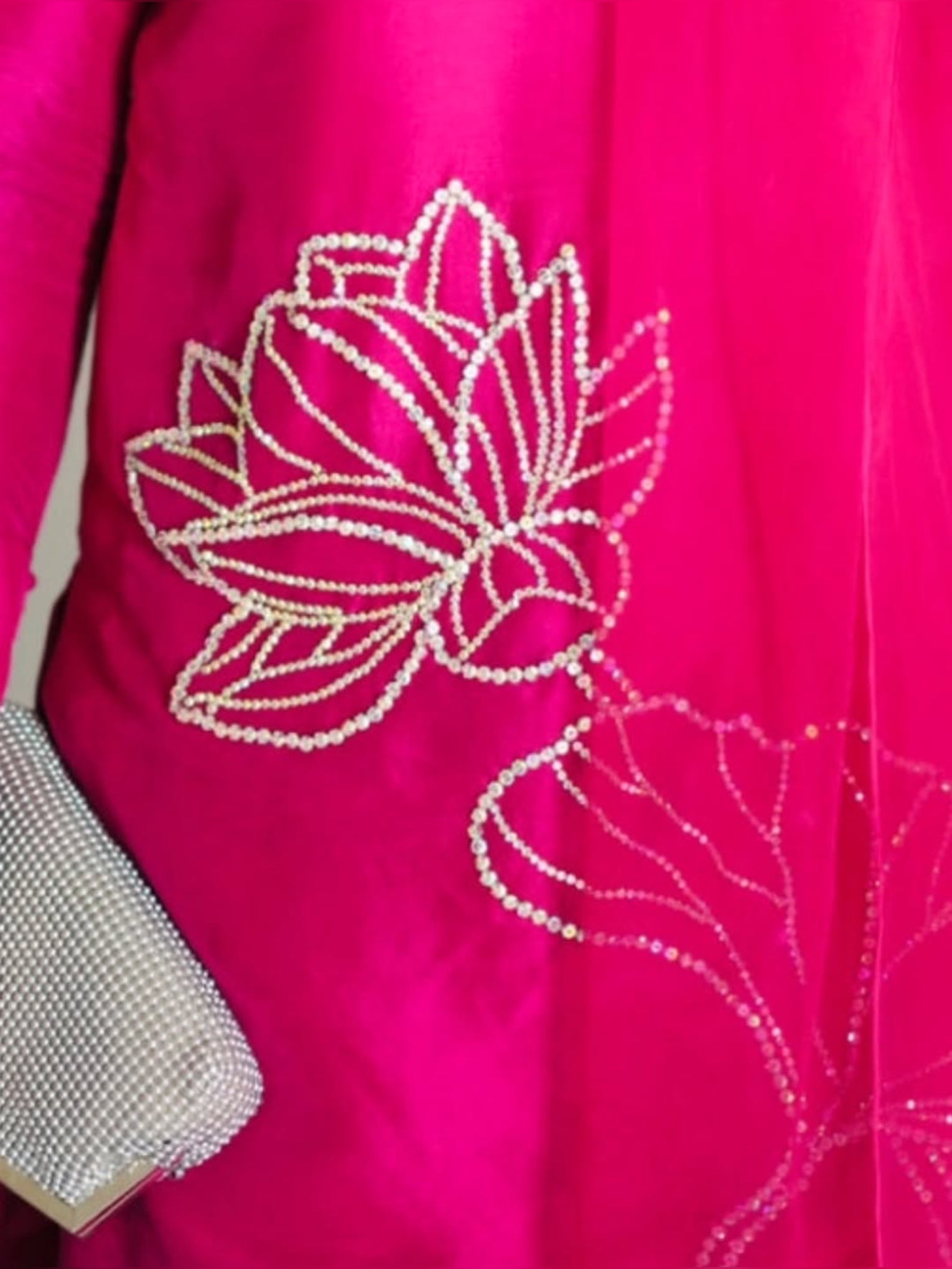 3pc stitched | Pink Wdora | Silk